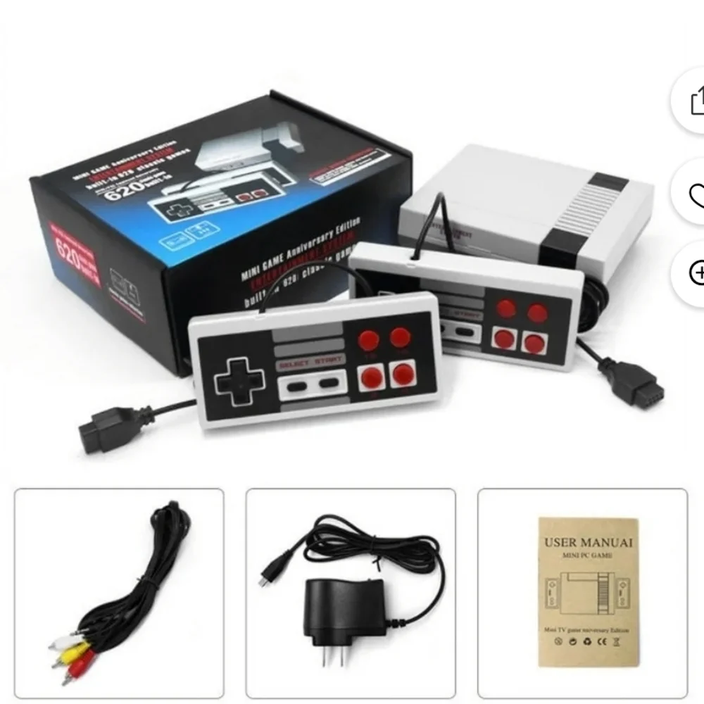 Mini Game Anniversary Edition Console - Gray 620 Built-in Games